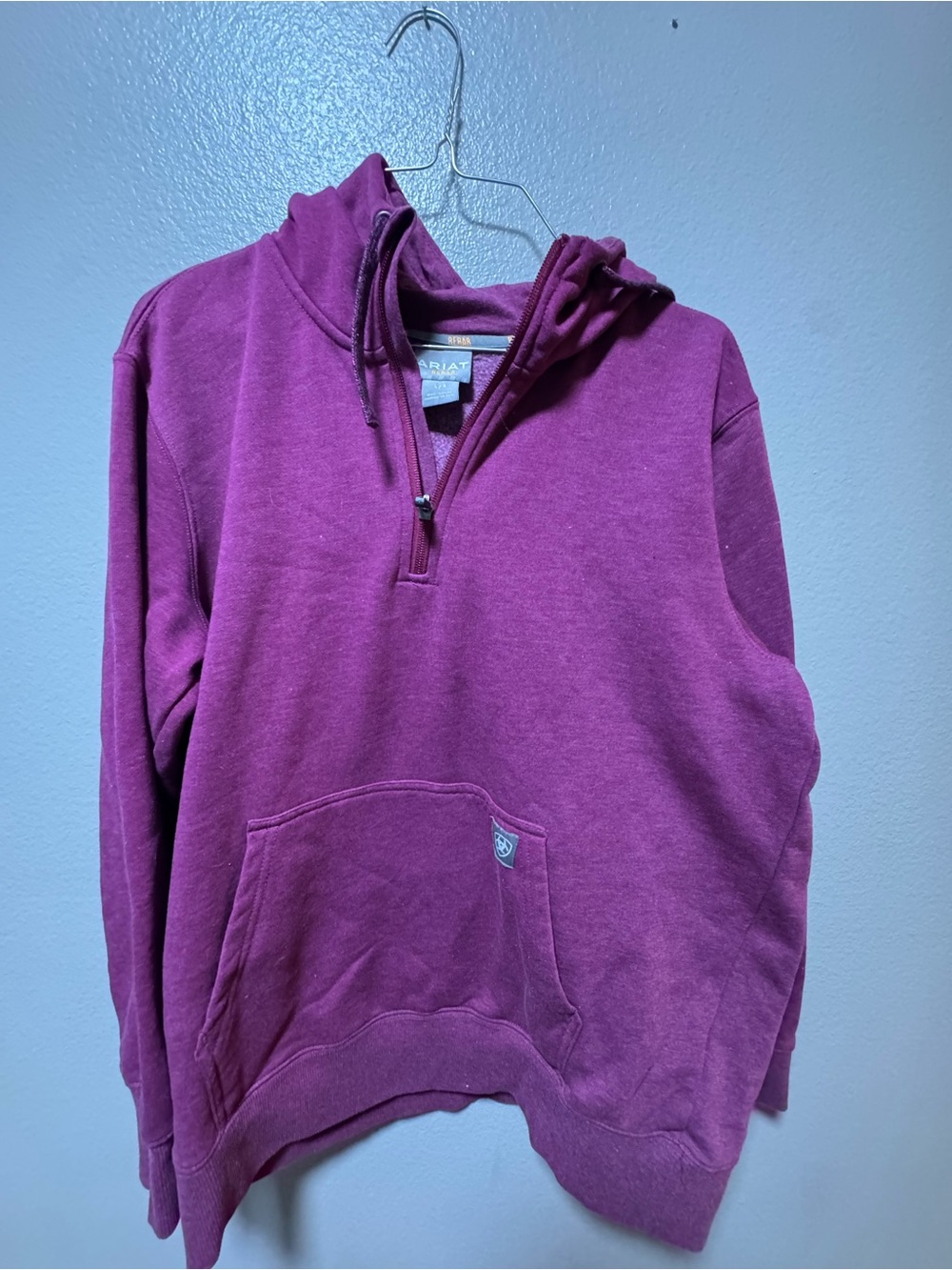 Ariat Rebar Zip Hoodie in Deep Berry